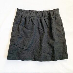 J. Crew gray wool blend elastic waist lined mini skirt with‎ pockets - Size 4